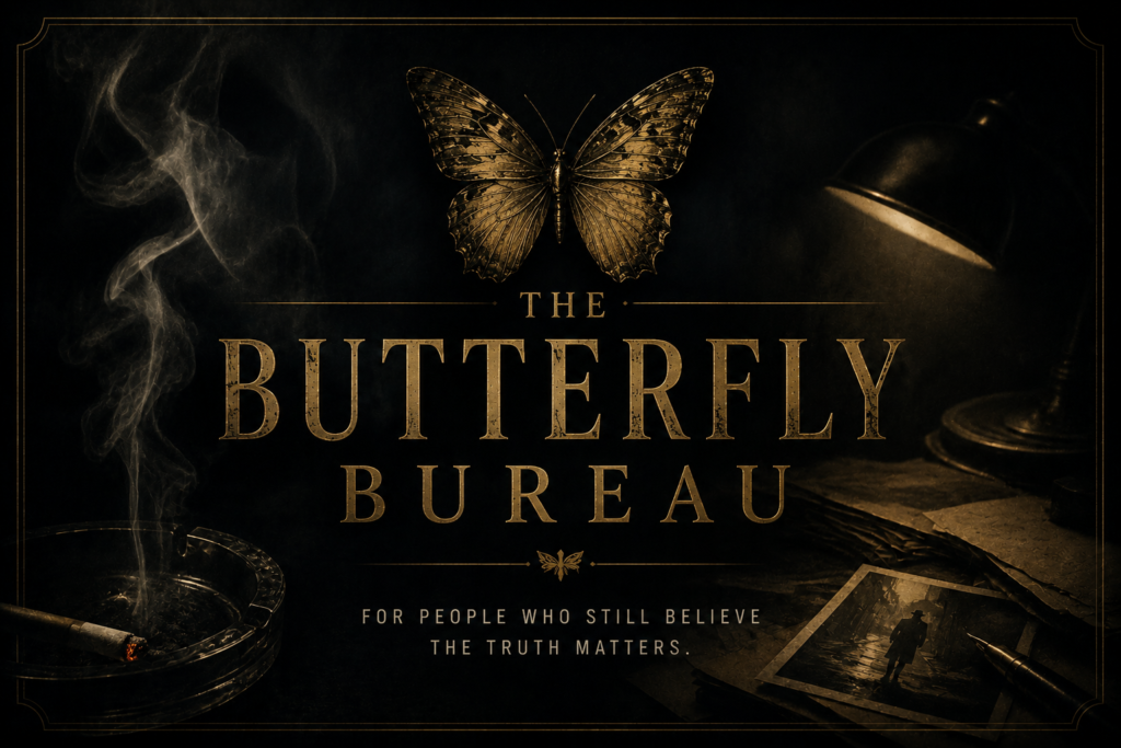 Butterfly Bureau investigative artwork