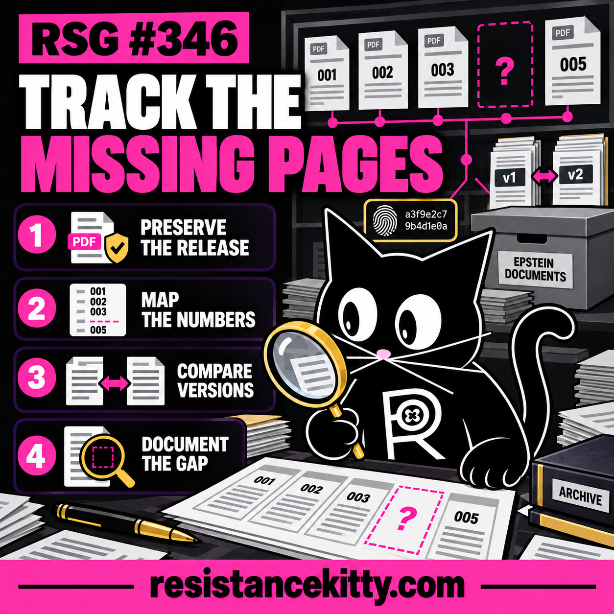 RSG #346: How To Track Missing Pages Across Epstein Document Releases