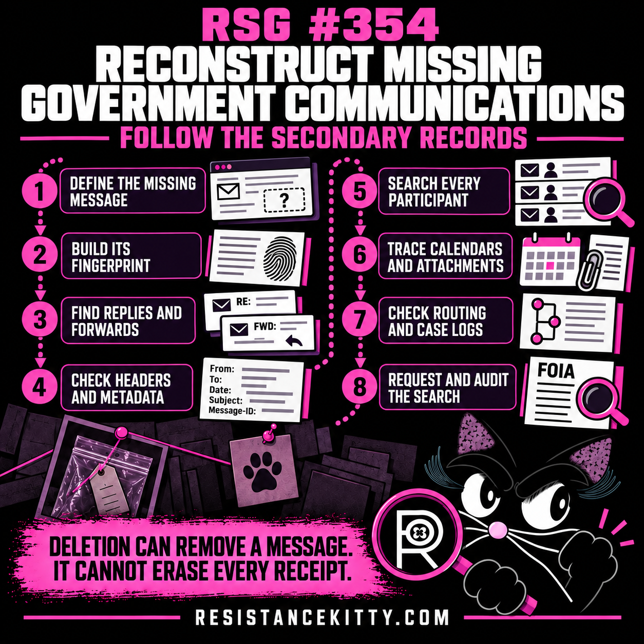 RSG #354: How To Reconstruct Deleted or Missing Government Communications From Secondary Records