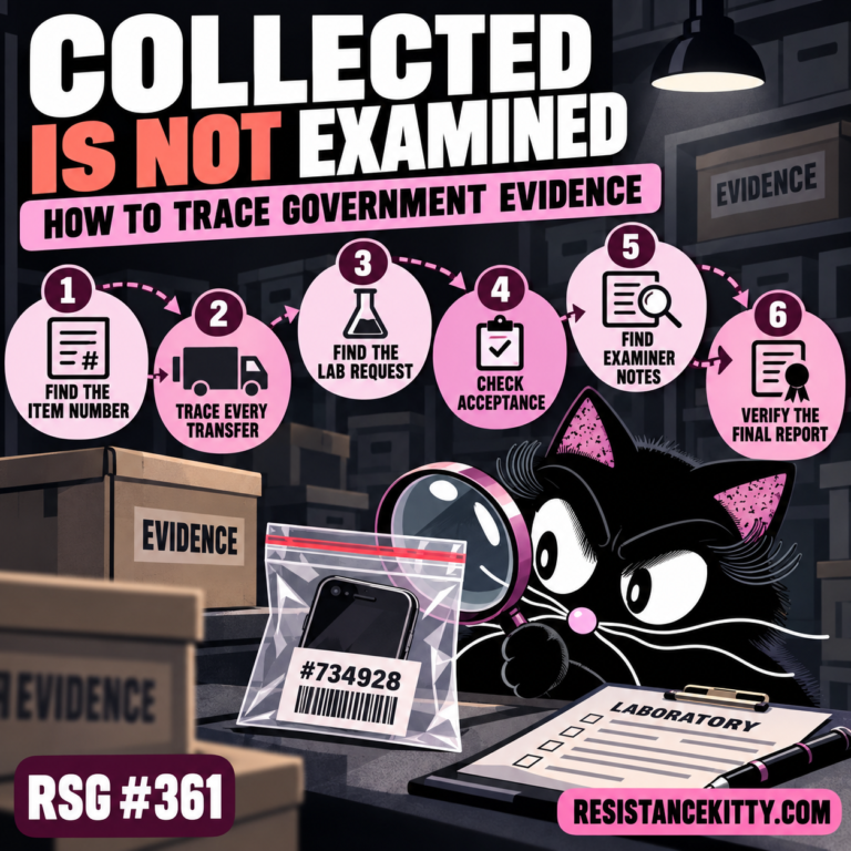 How To Trace Government Evidence That Was Collected but Never Examined